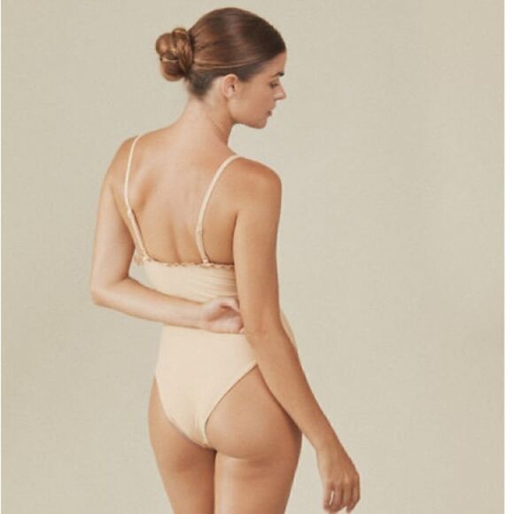 NWT FREE PEOPLE X ACACIA DIXIE FULL ONE PIECE OAT - Picture 3 of 4